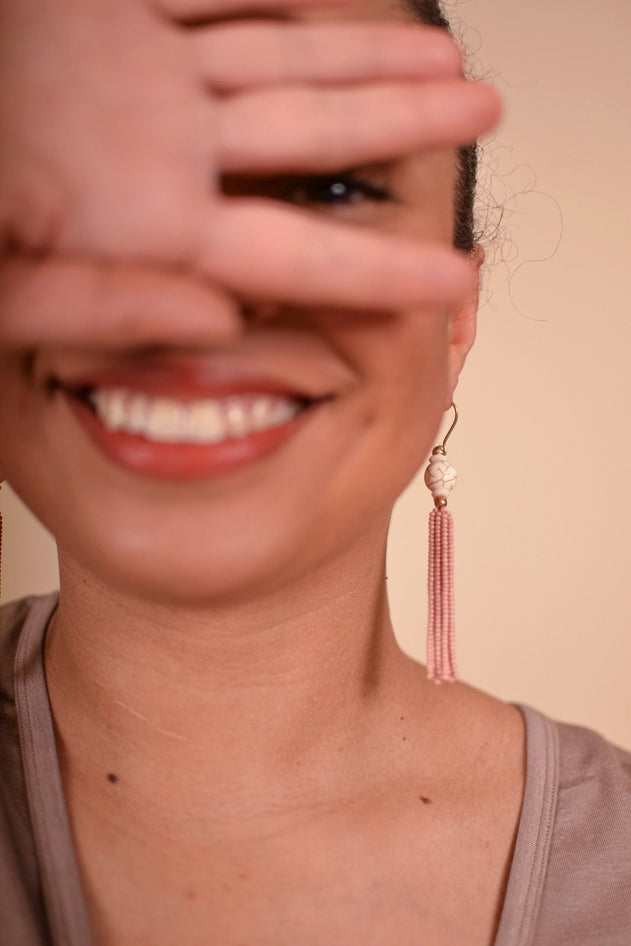 Amelia Earrings Pink