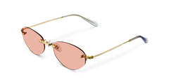 Amina Sunglasses Gold Peach