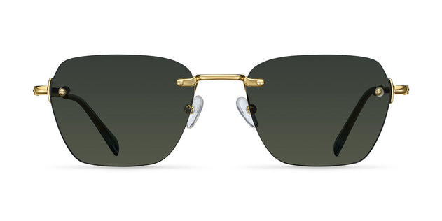 Hakim Sunglasses Gold Olive