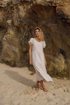 Astrid Dress Sandshell Beige