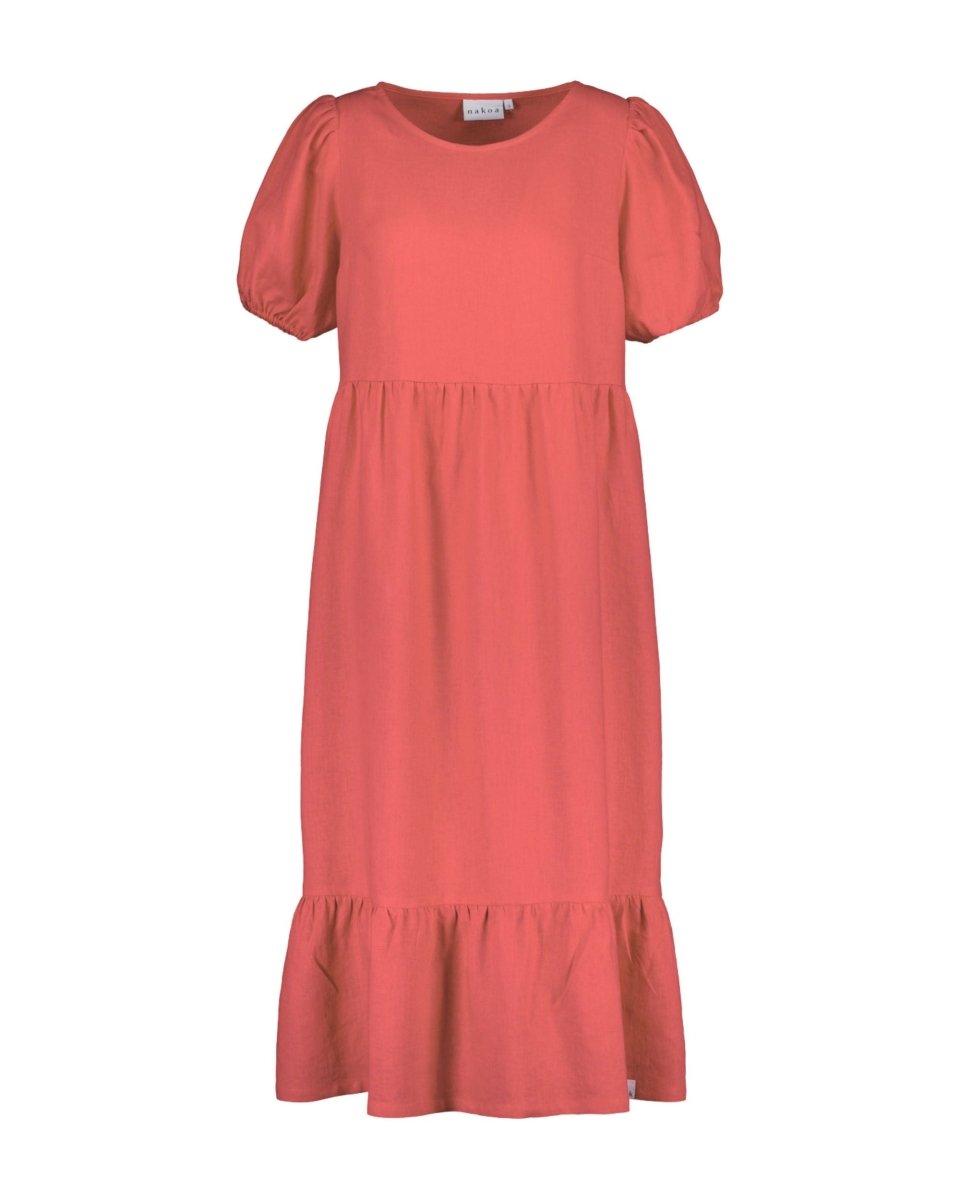 Astrid Dress Sunset Coral - IVALO.COM
