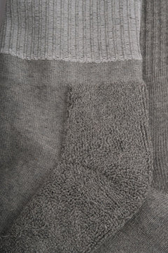 Grey Organic Cotton Athletic Socks