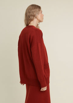 Button-Up Merino Wool Cardigan
