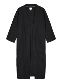Putous Ribbing Cardigan Black