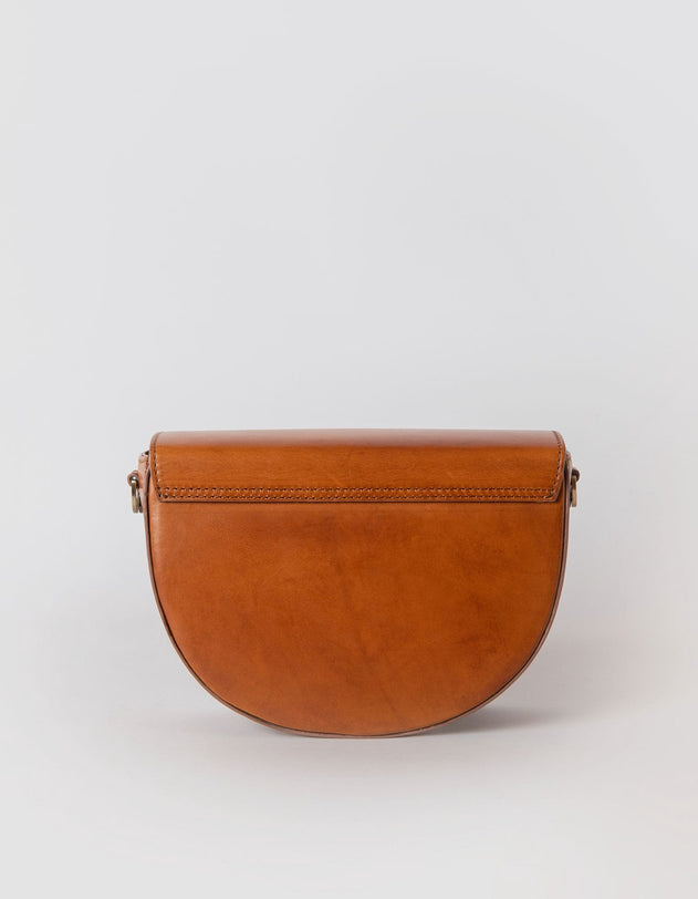 Ava Classic Leather Bag Cognac