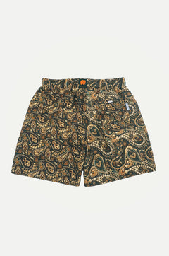Forest Paisley Swim Trunks Green