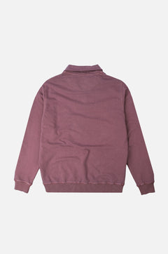 Men's Sauce Pigment Quarter Zip Sweater Garnacha Red