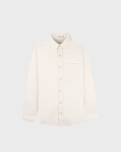 Noord Fleece Overshirt Natural White