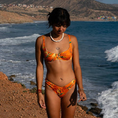 Wired Bikini Top Bird of Paradise Orange