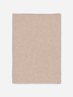 Ribbed Cashmere Snood Beige