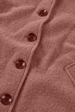 Merino Wool Short Coat in Pink