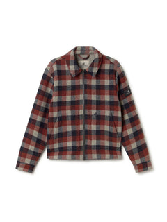 Ballycuggeran Jacket Navy Red Ecru Checks