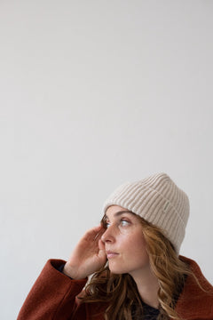 Tao Chunky Wool Beanie in White