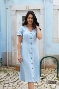 Penelope Dress Sky Blue