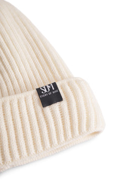 Mena Merino Beanie Off-White