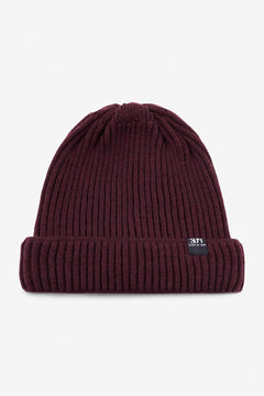 Mena Merino Beanie Bordeaux Red