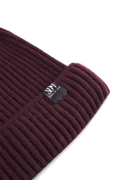 Mena Merino Beanie Bordeaux Red