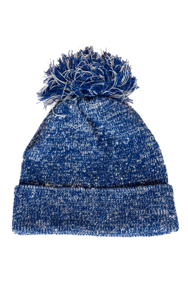 The Hemp Wool Bobble Beanie  Blue