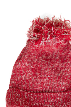 The Hemp Wool Bobble Beanie Red