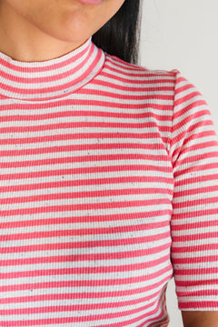Bellamy T-Shirt Pink Stripes