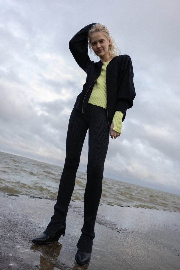 Onda Merino Bomber Jacket Black