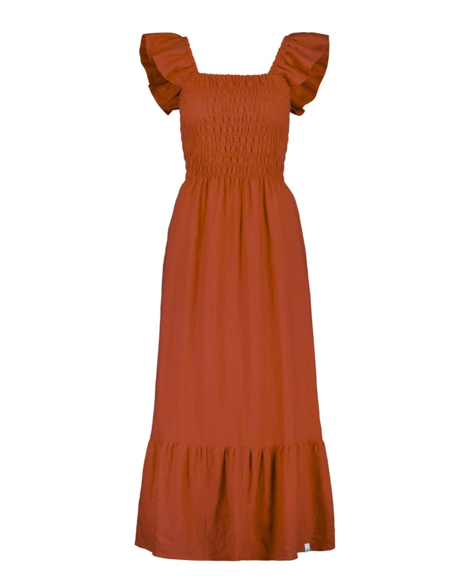 Bianca Dress Burnt Orange - IVALO.COM