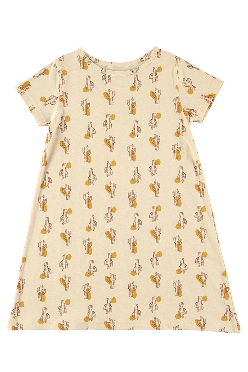 Kids' Evasé Dress Cactus Beige