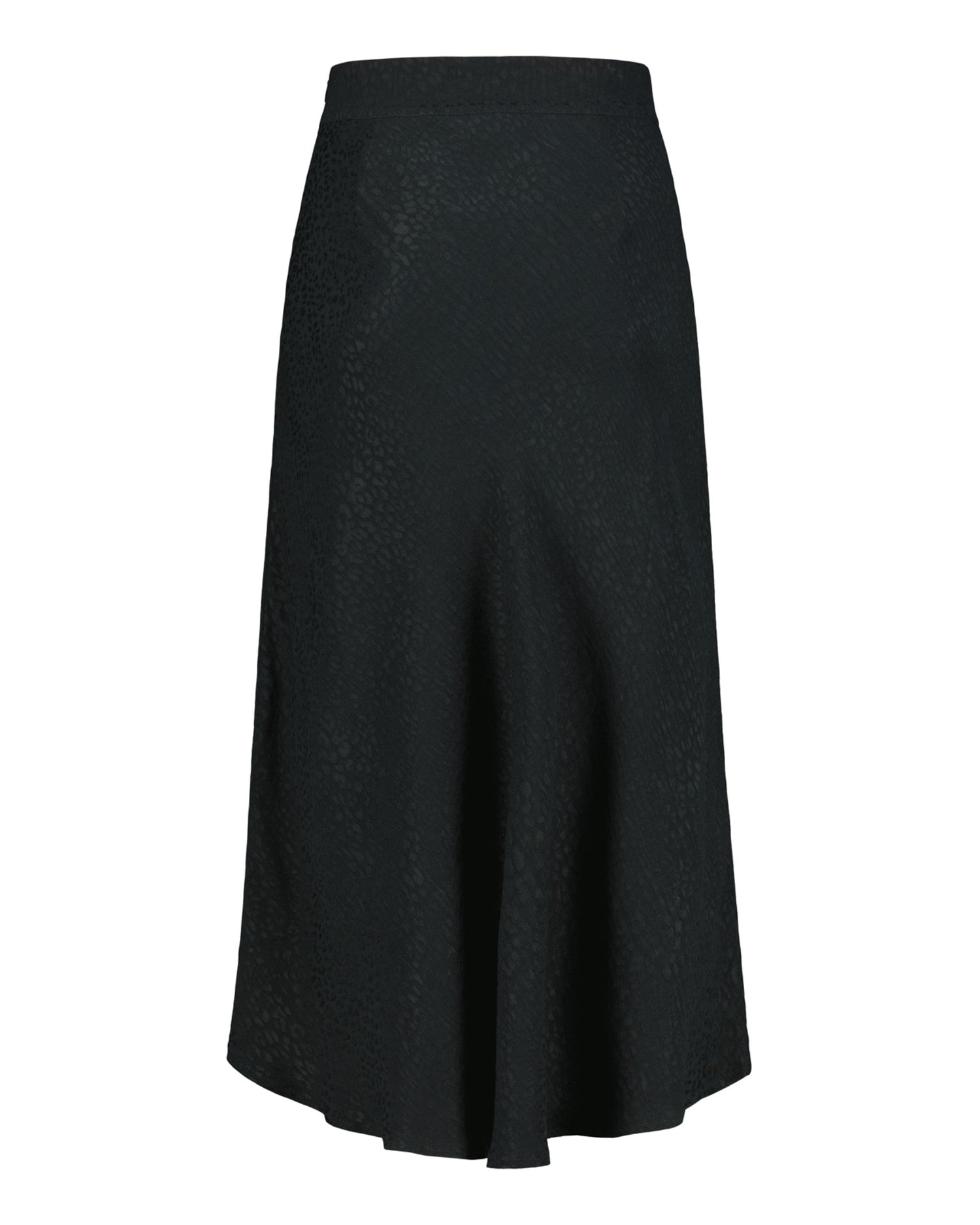 Classic Midi Skirt Black Leo