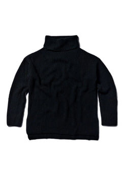 Heavy Turtle Neck Knit Black