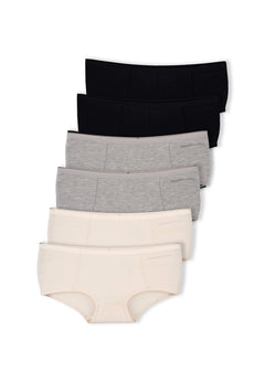 Blaire Shorts Underpants Mix 6 Pack White