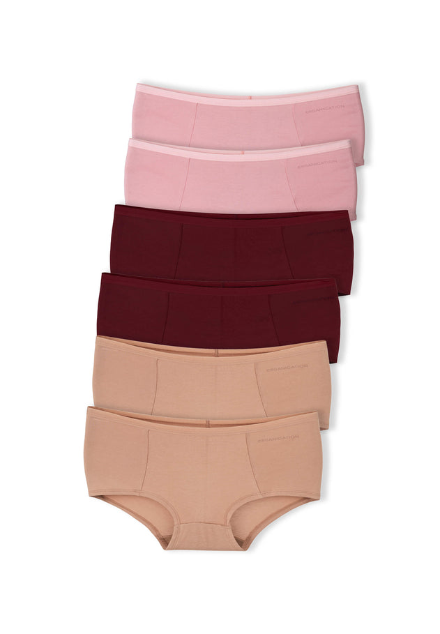 Blaire Shorts Underpants 6 Pack Pink