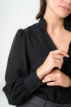 Orchidée Blouse Black