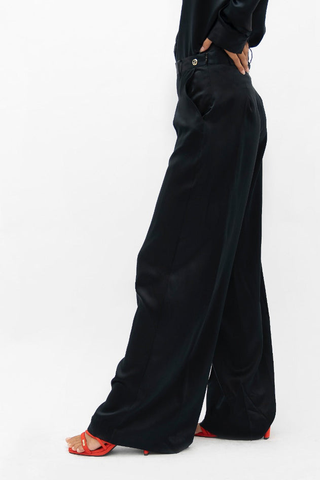 Branson Wide Leg Pants Black