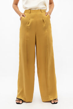 Branson Wide Leg Pants Mimosa Yellow