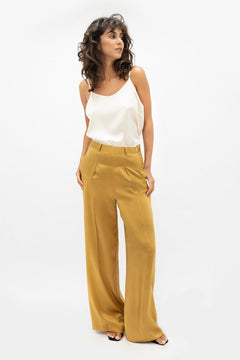 Branson Wide Leg Pants Mimosa Yellow