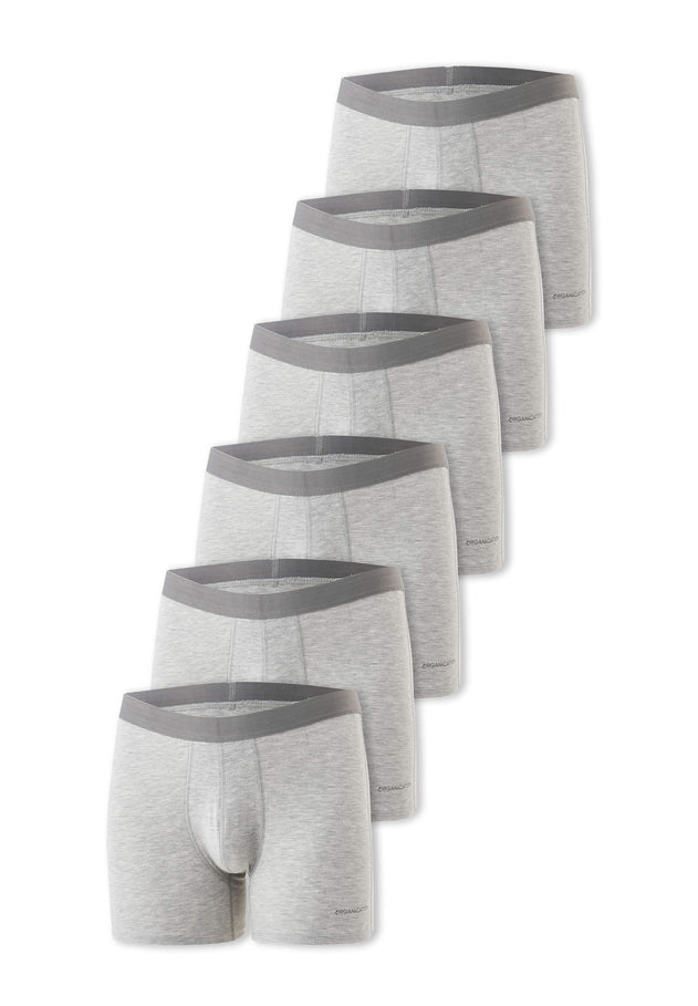 Brunno Boxer Brief 6 Pack Grey Melange
