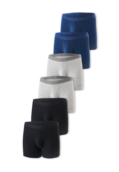 Brunno Boxer Brief Mix 6 Pack Grey