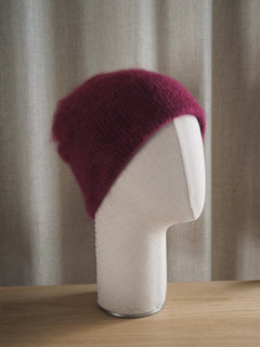 Kara Cashmere Beanie Dark wine