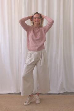 Muuido Knitted Sweater Pale Pink - IVALO.COM