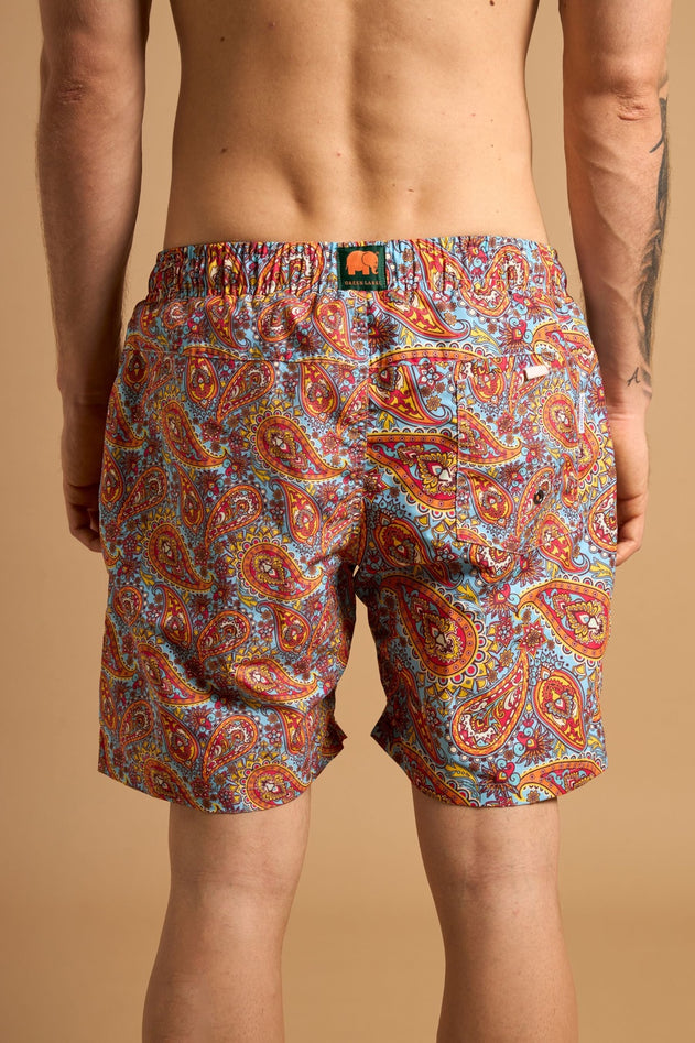 Caribbean Paisley SEAQUAL®YARN Swim Trunks