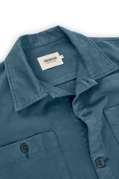 Helmut Unisex Organic Cotton Worker Overshirt Blue