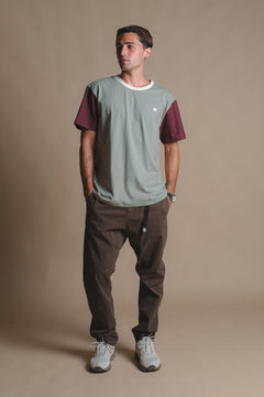 Color Block T-Shirt Iron Veil