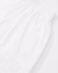 Calabasas Linen Shorts White