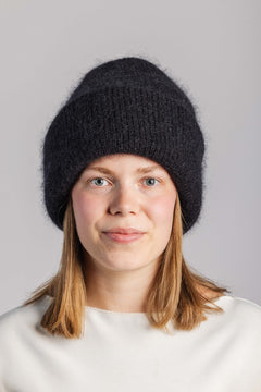 Pippa Mohair Beanie Black