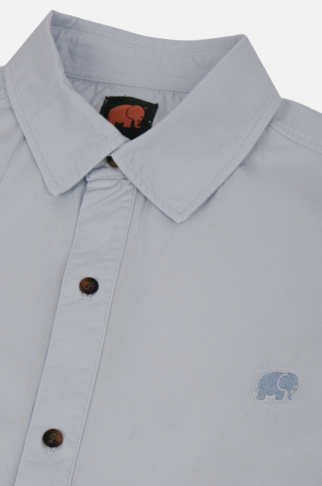 Postiguet Pigment Dyed Twill Shirt Air Blue