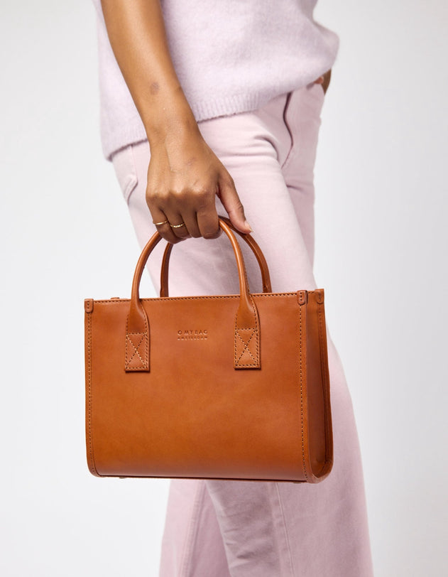 Jackie Midi Bag Classic Leather Cognac