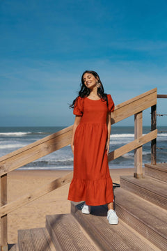 Astrid Dress Burnt Orange