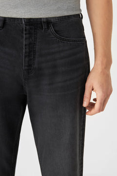 Rise Relaxed Tapered Basic Jeans Black