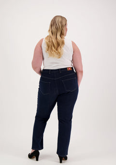 Caramel+ High Waist Jeans Dark Blue