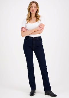 Caramel High Waist Jeans Dark Blue